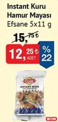 EFSANE INSTANT KURU HAMUR MAYASI 5X11 G